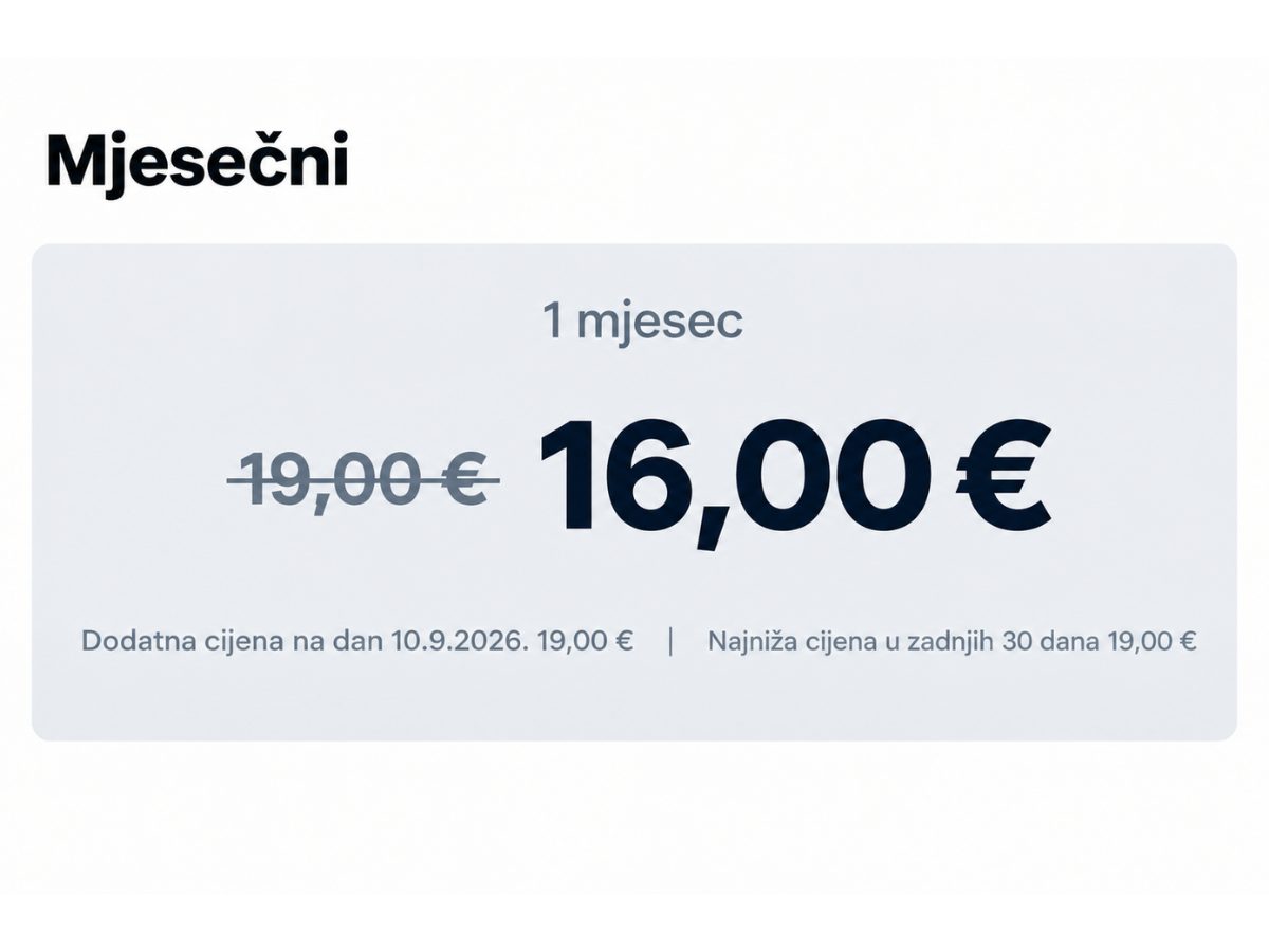 Sidrena cijena i najniza cijena u obrtu za instrukcije